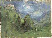 George Inness Castle in Mountains oil painting